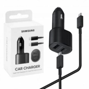 Samsung 45W & 15W Dual Port Car Charger Black