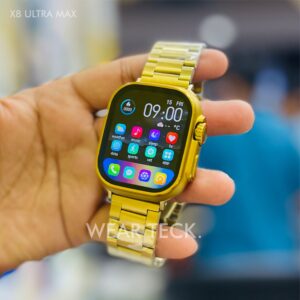 X8 Ultra Max Smart Watch Golden Edition | BT Calling