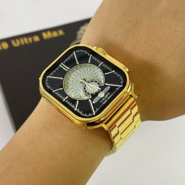 S9 Ultra Max Smart Watch Golden Edition