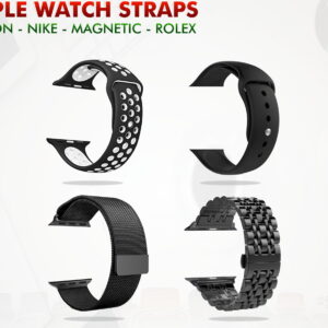 Pack of 4 (44mm) Straps | Silicon | Nike | Rolex | Magnetic
