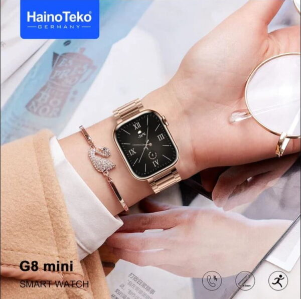 HAINO TEKO G8 MINI SMART WATCH ROSE GOLD EDITION - Image 2