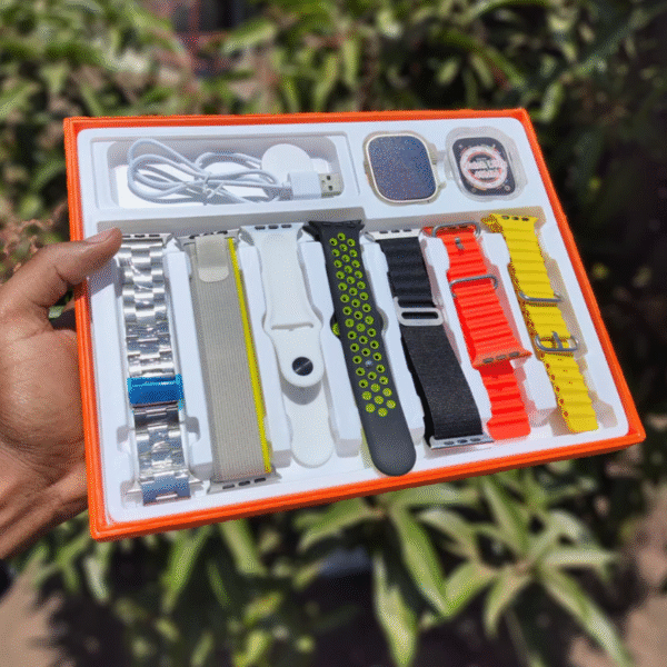 S100 Ultra 9 Fendior Smart Watch |  7 in 1 Straps - Image 2