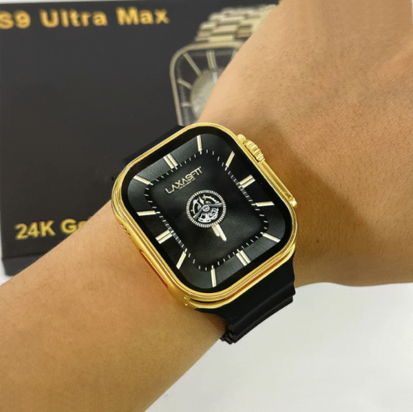 S9 Ultra Max Smart Watch Golden Edition - Image 3