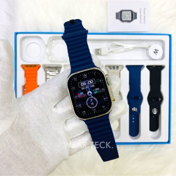 WSX9 Ultra Smart Watch | 7 Pairs of Straps - Image 6
