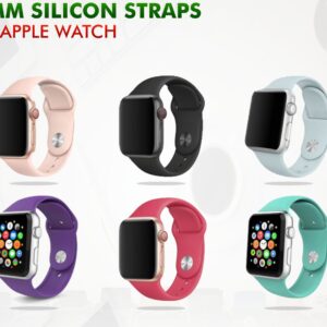 Pack of 6 44mm Silicon Straps