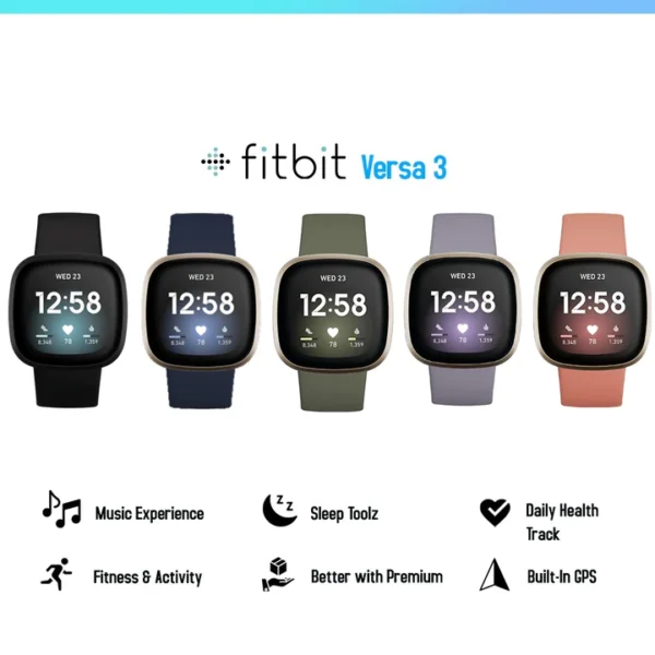Fitbit Versa 3 Smart Watch - Image 2