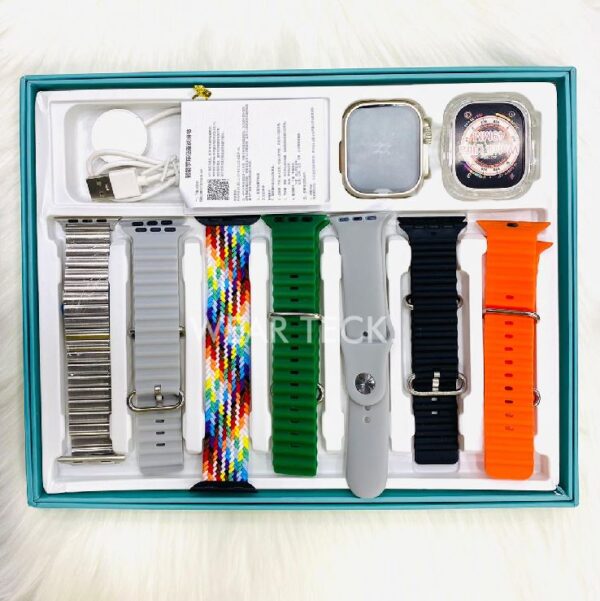 Y60 Ultra Smart Watch | 7 in 1 Ultra Smart Watch | 7 Pairs of Straps - Image 3