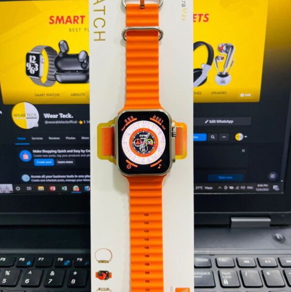S8 Ultra Max Smart Watch | 49 MM | Oceanic Silicon Straps - Image 6