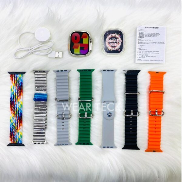 Y60 Ultra Smart Watch | 7 in 1 Ultra Smart Watch | 7 Pairs of Straps - Image 6