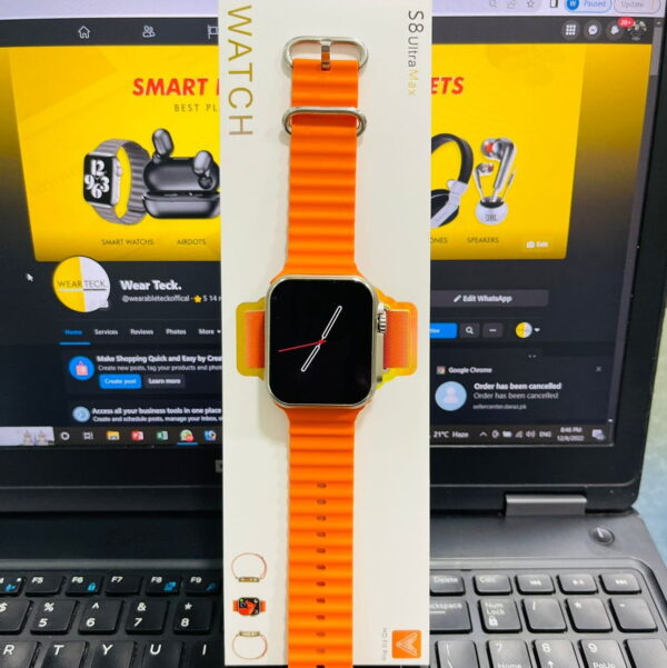 S8 Ultra Max Smart Watch | 49 MM | Oceanic Silicon Straps - Image 7