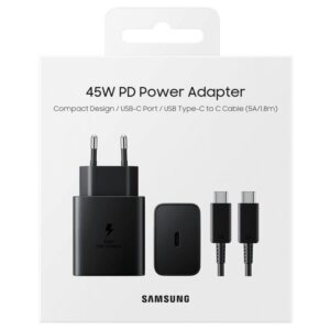 Samsung 45 Watt PD Mobile Charging Adopter with 1.8m Cable (C-to-C Type)