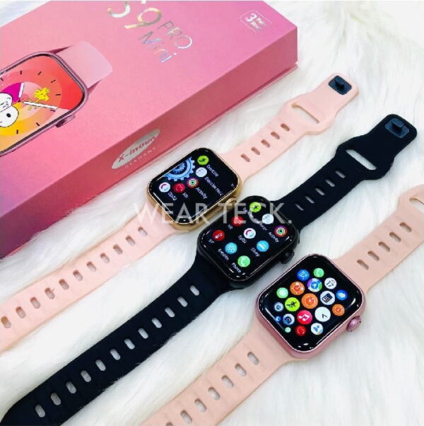 S9 Pro Mini Smart Watch | 40 mm | 3 Pairs of Straps - Image 2