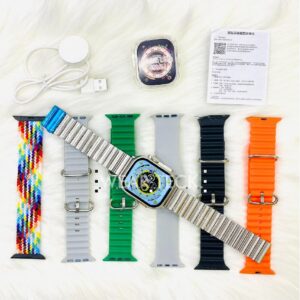 Y60 Ultra Smart Watch | 7 in 1 Ultra Smart Watch | 7 Pairs of Straps