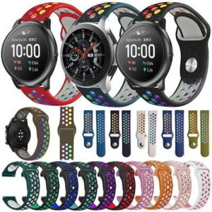 20-22 mm Dotted Silicon Double Color Straps