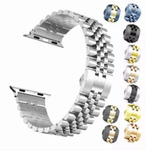 5 Link Stainless Steel Chain for Apple_Smart Watches 42/44/45 mm