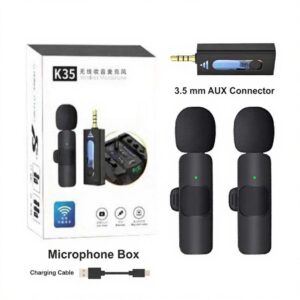 2023 K35 3.5mm Wireless Lavalier Lapel Noise Reduction Microphone