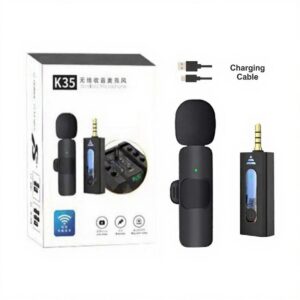 K35 Wireless Lavalier Lapel Noise Reduction Single Microphone | 3.5mm