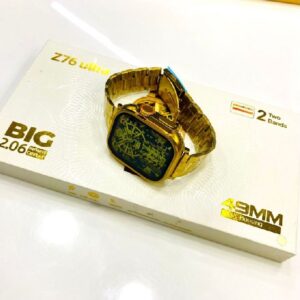 Z76 Ultra Smart Watch Golden Edition | 2 Pairs of Straps